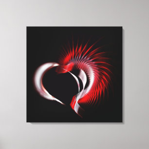 Metall Heart Canvastryck