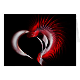 Metall Heart Hälsningskort