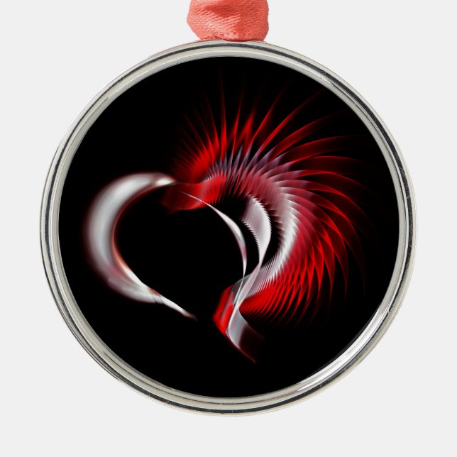 Metall Heart Julgransprydnad Metall (Framsidan)