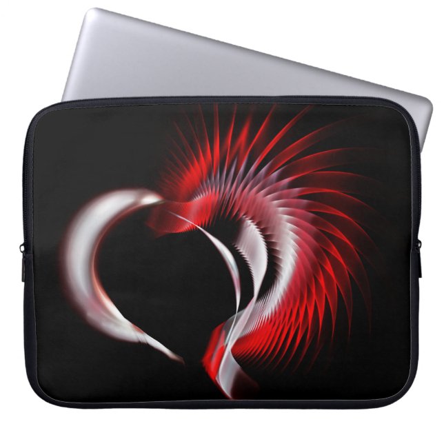 Metall Heart Laptop Sleeve (Framsidan)