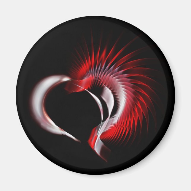 Metall Heart Magnet (Framsidan)