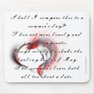 Metall Heart med Shakespeares sonnet 18 Musmatta