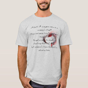 Metall Heart med Shakespeares sonnet 18 Tee