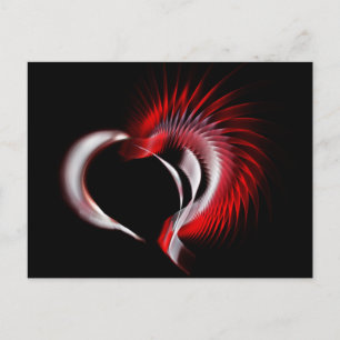 Metall Heart Vykort