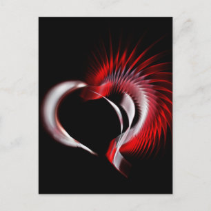 Metall Heart Vykort