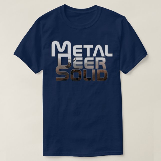Metall Hjort Solid T Shirt (Design framsida)