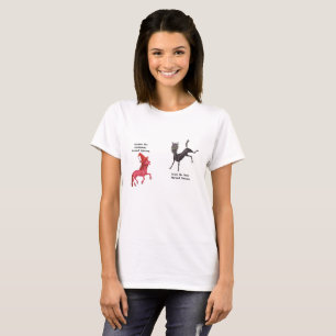 Metall-Horned Unicorn Couple - Alumna och Iown T-shirt