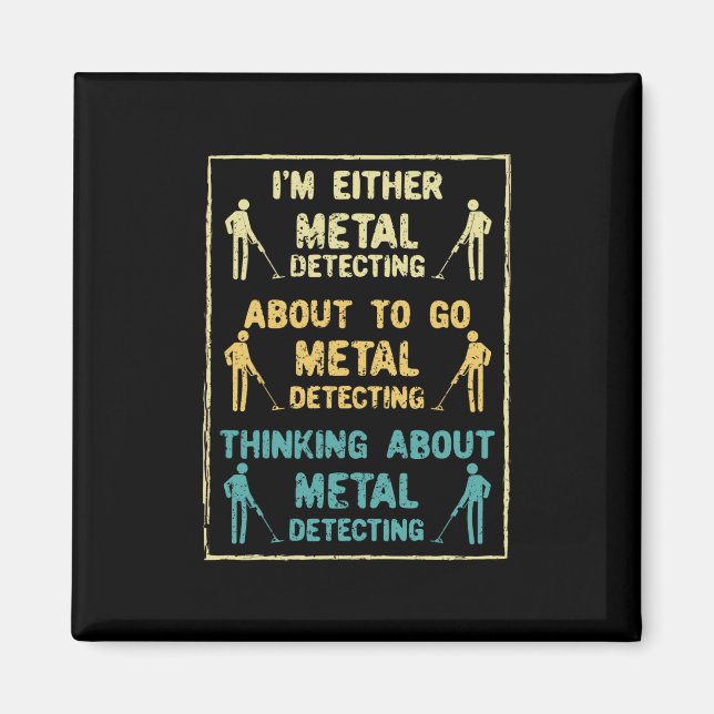 Metall Identifierar Metall-avkännare Magnet (Framsidan)