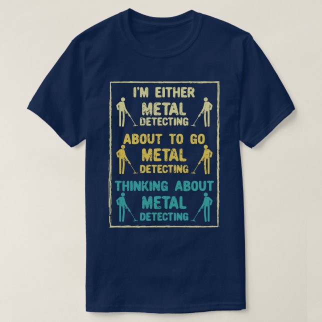 Metall Identifierar Metall-avkännare T Shirt (Design framsida)