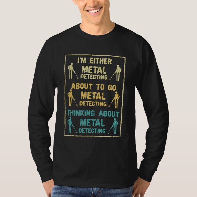 Metall Identifierar Metall-detektor T Shirt (Framsida)