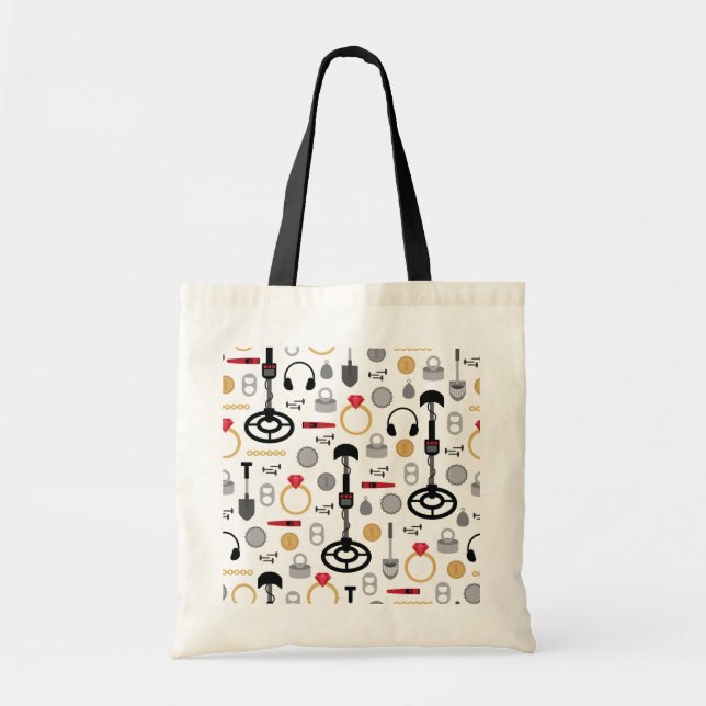 Metall Identifierar Tote Bag Tygkasse (Framsidan)