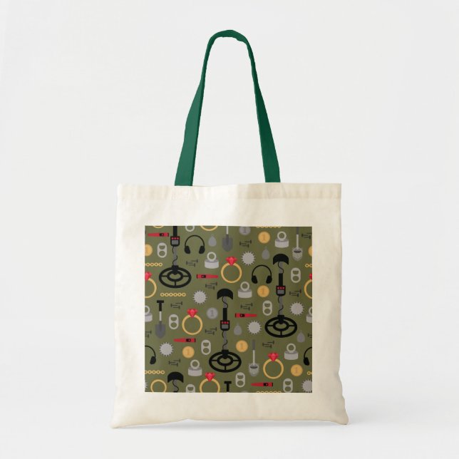 Metall Identifierar Tote Bag Tygkasse (Framsidan)