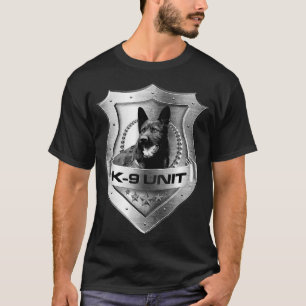 Metall K9 Unit Badge German Shepherd T Shirt