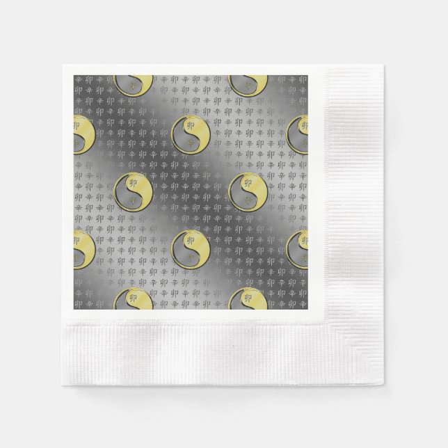 Metall-kaninens år pappersservett (Framsidan)