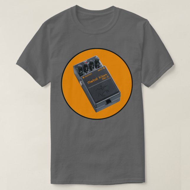 Metall Klon med centrum för Guitar Chef T Shirt (Design framsida)