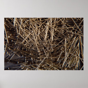 Metall-knappnålbakgrund Poster