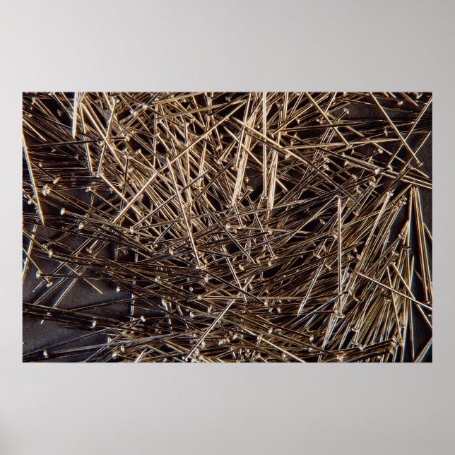 Metall-knappnålbakgrund Poster (Framsidan)