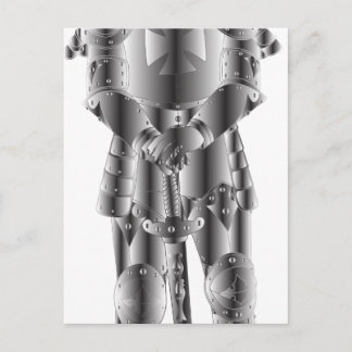 Metall Knight Vykort