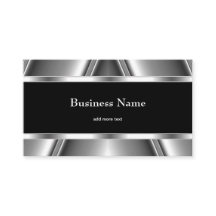 Metall Krom Elegant Svart & Vitt Stil Silver