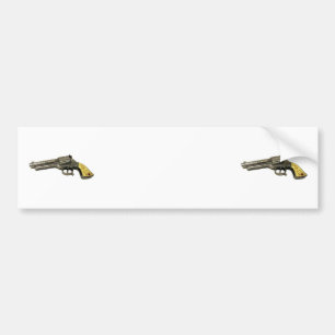 Metall Leksak Gun Bumper Sticker Bildekal