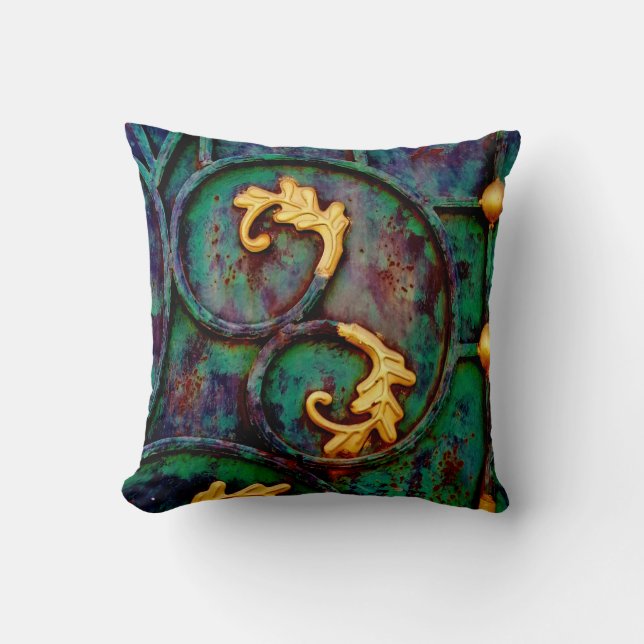 Metall Löv Kudde (Framsida)