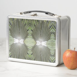 Metall Lunch Box - Peacock Feathers