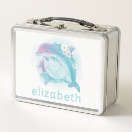 METALL LUNCHBOX: DOLPHINS