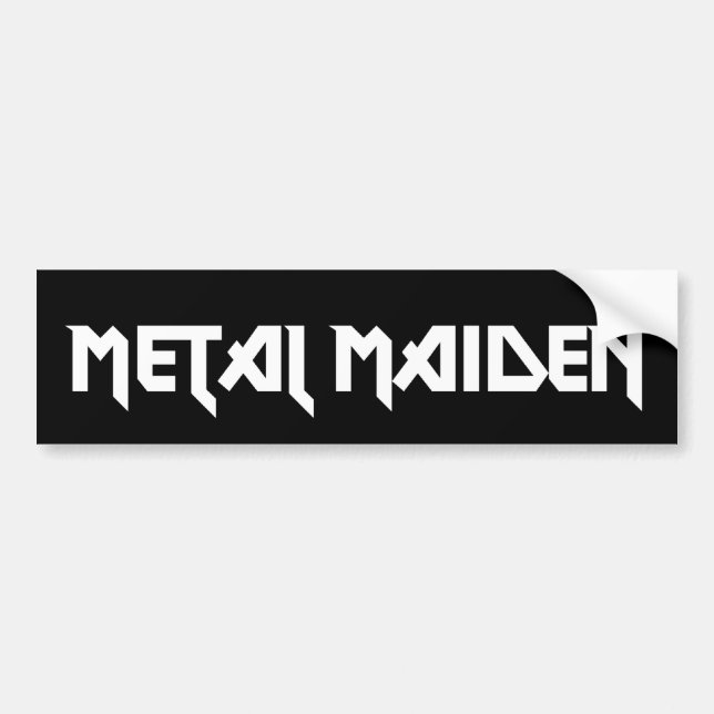 Metall Maiden Bumper Sticker Bildekal (Framsidan)