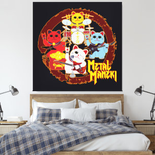 Metall Maneki Canvastryck