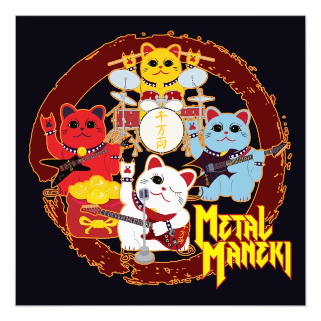 Metall Maneki Fototryck (Framsidan)