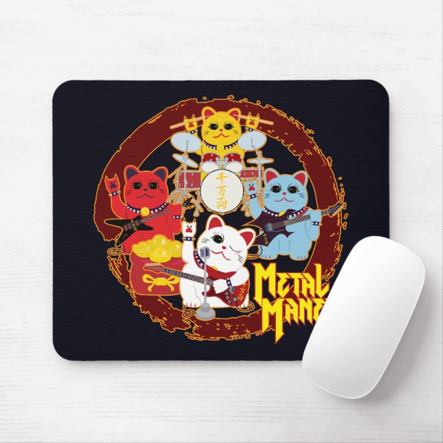 Metall Maneki Musmatta (Med mus)