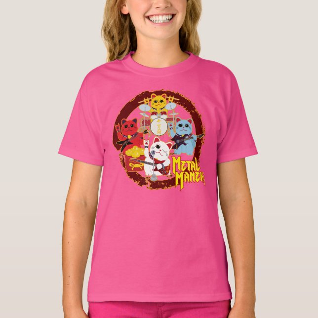 Metall Maneki T Shirt (Framsida)