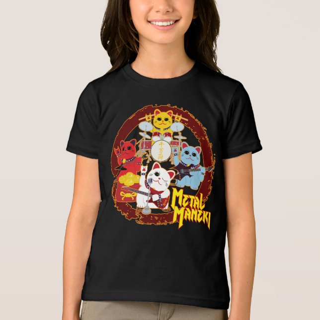 Metall Maneki T Shirt (Framsida)