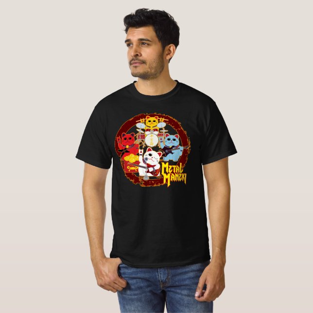 Metall Maneki T Shirt (Hel framsida)