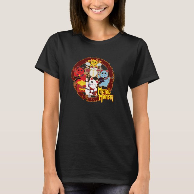 Metall Maneki T Shirt (Framsida)