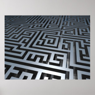 Metall Maze Poster
