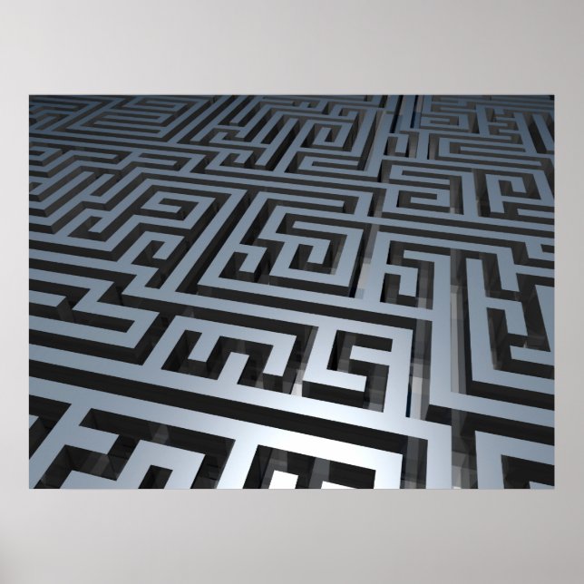 Metall Maze Poster (Framsidan)