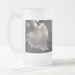 Metall moln frostat ölglas