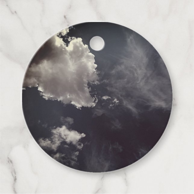 Metall moln gåvor etiketter (Framsida)