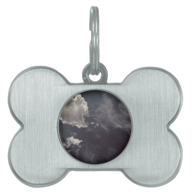 Metall moln ID-bricka husdjur (Framsidan)