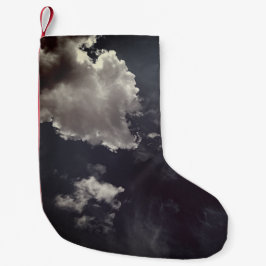 Metall moln liten julstrumpa