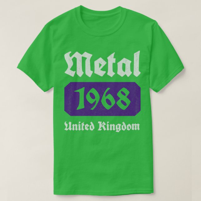 Metall Music 1968 Vintage T Shirt (Design framsida)