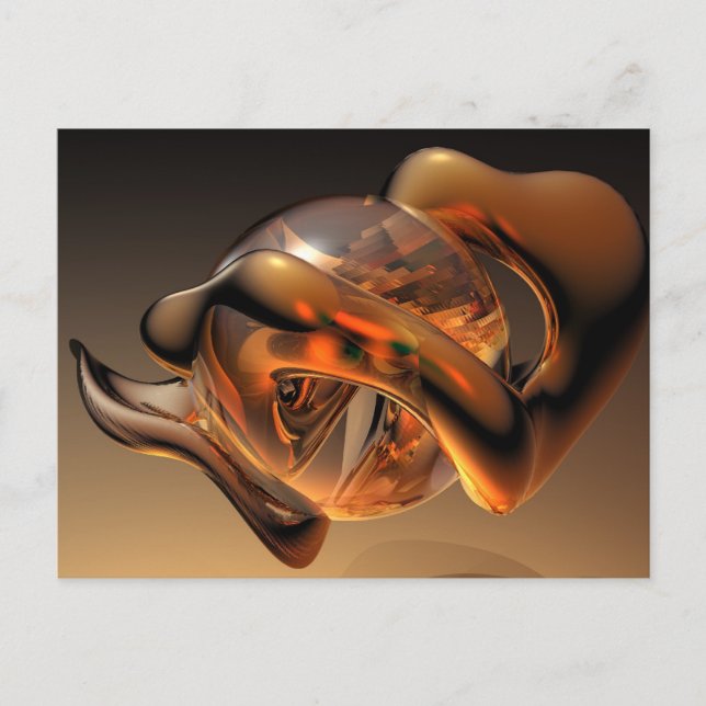 Metall och glas vykort (Framsida)