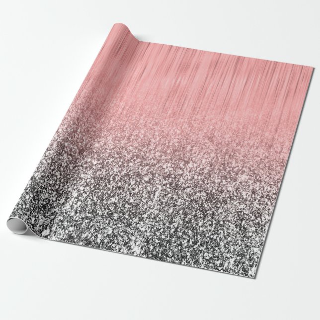 Metall och Glitter Presentpapper (Utrullad)