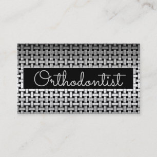 Metall Orthodontist-Affärskortet Visitkort