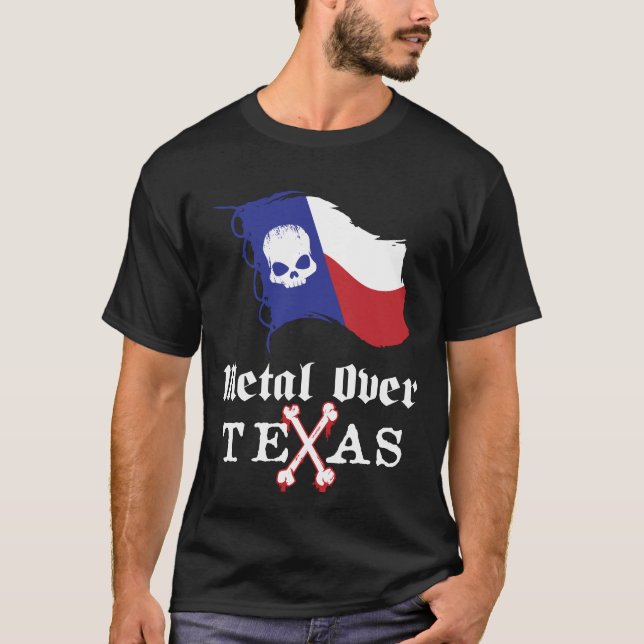 Metall över den Texas T-tröja Tee (Framsida)