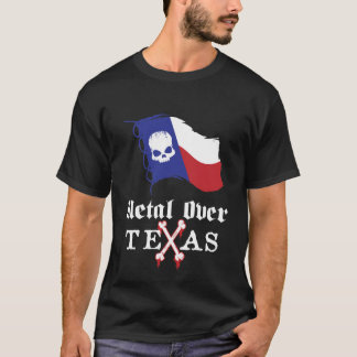 Metall över den Texas T-tröja Tee Shirt