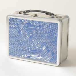 Metall Psychedelic Blue Lunchbox