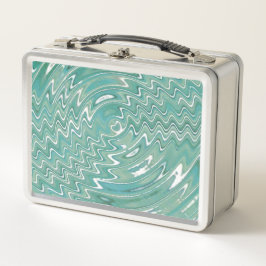 Metall Psychedelic grönt Lunchbox