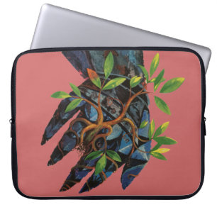 Metall räcker det växande trädbärbar datorfodr laptop sleeve